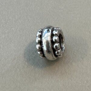 PANDORA Dots & Lines Charm SPACER RETIRED 925 ALE Bead - EUC